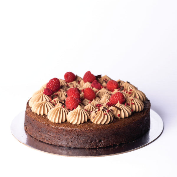 Flourless Double Baked Chocolate Cake