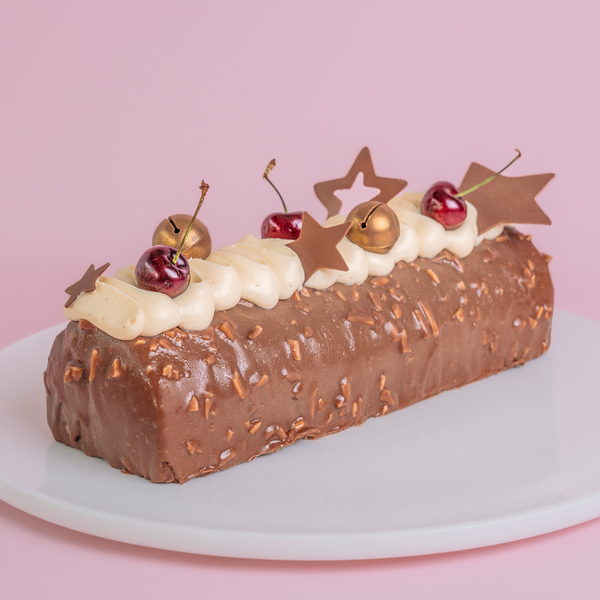 Double Chocolate, Cherry & Almond Buche De Noel - PRE-ORDER